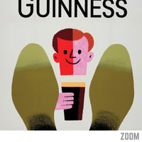 Image 2 of After Work Guinness | Tom Eckersley - 1950 | Drink Cocktail Poster | Vintage Poster