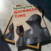 Image 1 of Opening Time is Guinness Time | Eric Lander - 1956 | Drink Cocktail Poster | Vintage Poster