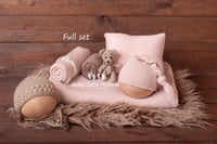 Newborn photo set fur beige