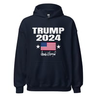 Image 1 of Trump 2024 Signature Hoodie, Pro Trump, MAGA, ULTRA MAGA, Republican, Republican, Unisex