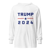 Image 1 of Trump 2024 Hooded Long-Sleeve Tee, Trump T-Shirt