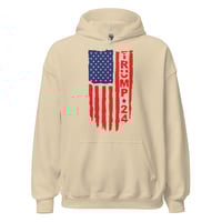 Image 1 of Trump 2024 USA Flag Unisex Hoodie