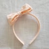 Apricot checkered / Millie headband