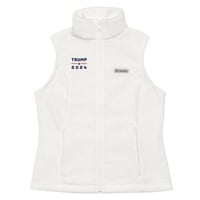 Image 1 of Trump 2024, Women’s Columbia Fleece Vest Sea Salt