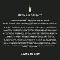 Image 4 of 10K Kuan Yin Goddess Of Compassion Pendant 