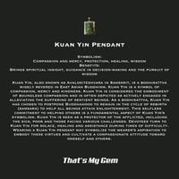 Image 4 of 10K Kuan Yin Buddha In Ancient Frame Pendant