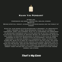 Image 4 of 10K Kuan Yin Dragon Pendant 