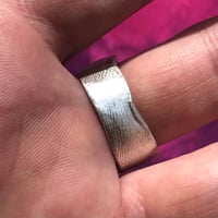 Image 4 of wide textured ring no.2