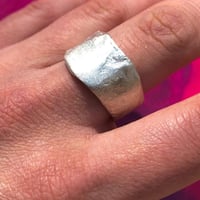 Image 3 of wide textured ring no.2