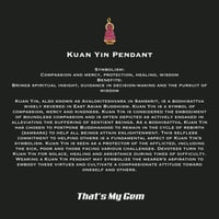 Image 3 of 10 K Bold Kuan Yin Buddha Pendant (Particially Iced)