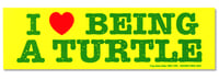 Love Being A Turtle Bumper Sticker