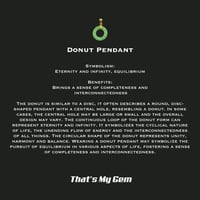 Image 4 of 10 K Mini Donut Pendant 