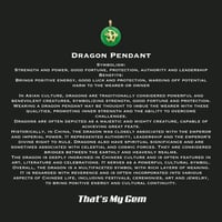 Image 3 of 10 K Dragon Chinese Sign Jade Medallion Pendant 