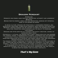 Image 4 of 10 K Ancient Kanji Dragon Bar Pendant