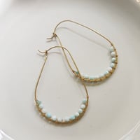 Image 1 of Amazonite Hoops