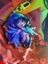 Saya No Uta: 3” Glitter Epoxy Charm