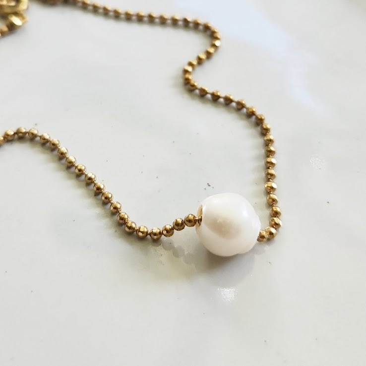 Image of Pearl and Chain Necklaces