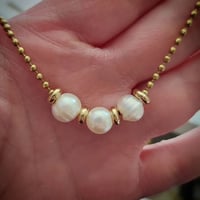 Image 1 of Pearl and Chain Necklaces