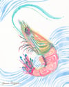 Shrimp #2 (Diptych): Wholesale Print