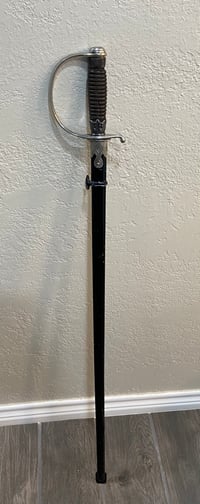 Image 2 of Inter-War/WW2 (Nazi Germany) Third Reich SS NCO Sword w/Scabbard - Original Issue