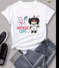 Image 1 of Nurse Life Crew Neck T-Shirt