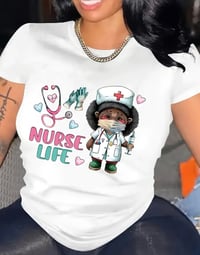 Image 2 of Nurse Life Crew Neck T-Shirt