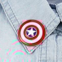 Image 3 of Cap Shield Enamel Pin