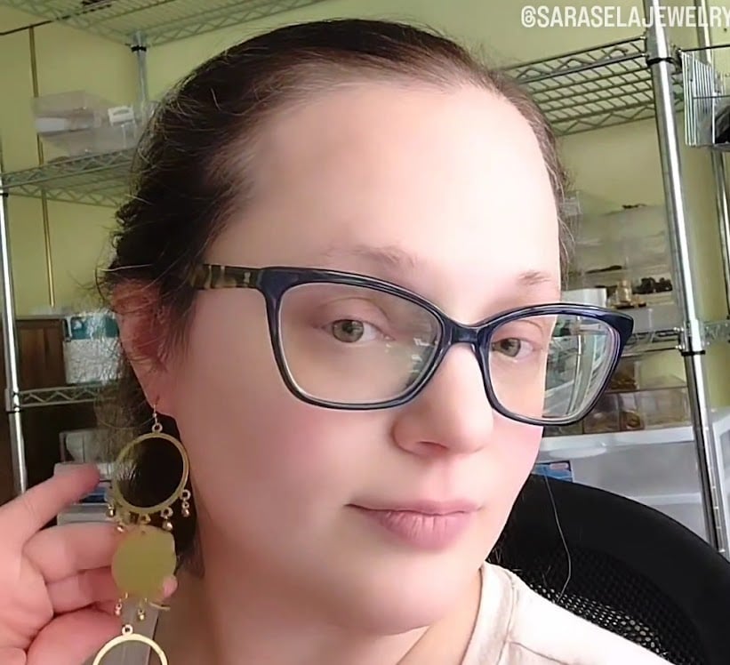 Image of Brass Chandelier Earrings