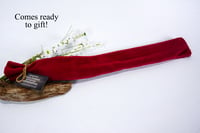 Image 9 of Handmade Wooden Backscratcher, Exotic Canary Wood with Maple, Unique Gift, Mothers Day Gift
