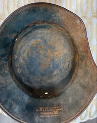 Image 4 of WW2 (Nazi Germany) Luftschutz M38 Beaded "Gladiator Style" Helmet - Original Issue