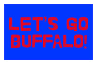 Image 1 of Let's Go Buffalo! Postcard