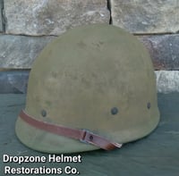 Image 2 of WWII Replica Hawley M-1 Helmet Liner. Rayon Webbing & rayon sweatband. (Nickle) 