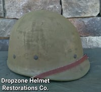 Image 4 of WWII Replica Hawley M-1 Helmet Liner. Rayon Webbing & rayon sweatband. (Nickle) 