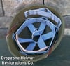 WWII Replica Hawley M-1 Helmet Liner. Rayon Webbing & rayon sweatband. (Nickle) 
