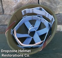 Image 1 of WWII Replica Hawley M-1 Helmet Liner. Rayon Webbing & rayon sweatband. (Nickle) 
