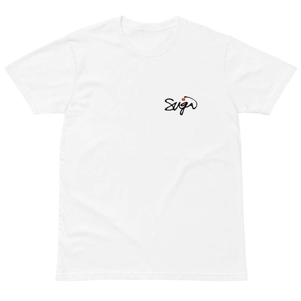 MB SUGA Left Script T-Shirt in white