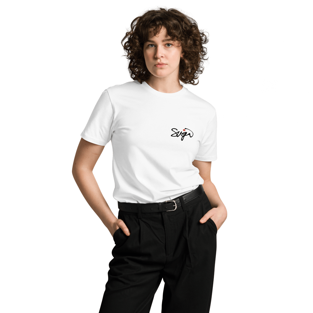 MB SUGA Left Script T-Shirt in white