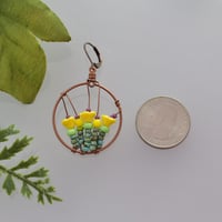 Image 3 of Easter Tulip Hoop Earrings