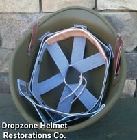 Image 5 of WWII Replica Hawley M-1 Helmet Liner. Rayon Webbing & rayon sweatband. 