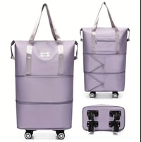 Image 1 of Rolling Travel Bag/Portable Hand Duffle Bag 