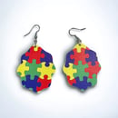 Image 2 of Autism Awareness Earrings
