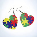 Image 3 of Autism Awareness Earrings