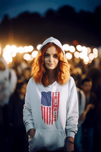 Image 4 of Trump 2024 USA Flag Unisex Hoodie