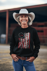 Image 4 of We The People 1776 Rustic Sweatshirt, MAGA, Patriot Gift