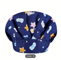 Image 1 of Animal Cartoon Print Nurse Cap