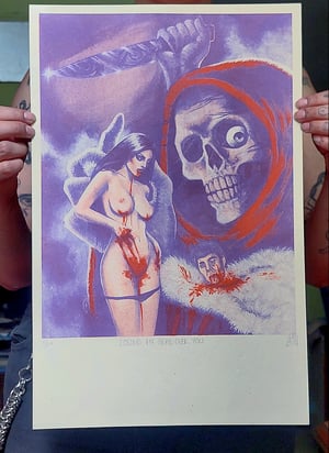 "Losing my head over you" Risograph Print 
