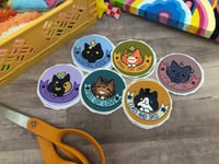Image of Charming Cats 3" Round Glossy Stickers