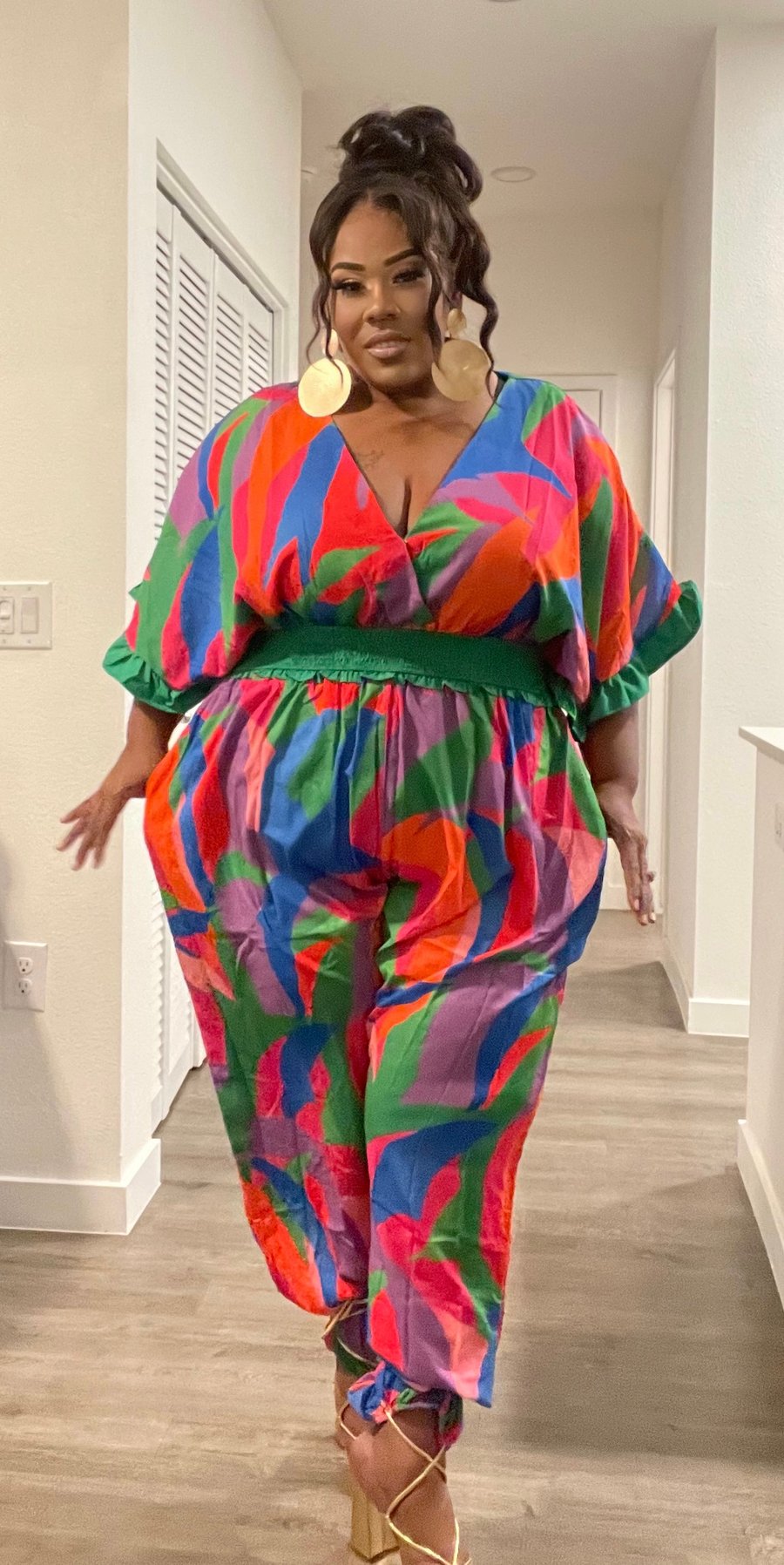 Image of 2PACK MULTI PLUS SIZE JEANNIE STYLE JUMPSUIT