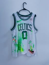 Image 1 of Johnny in Paris : Home Jayson Tatum Hand Embellished Jersey XL