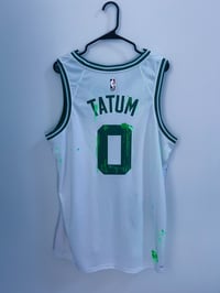Image 3 of Johnny in Paris : Home Jayson Tatum Hand Embellished Jersey XL